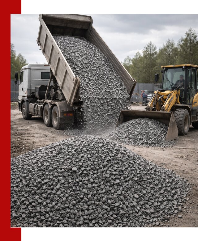 Доставка и продажа щебня гранитного в Мценске