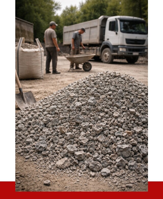 Гранитный щебень фракция 20-40 в Мценске от 3241 руб. ПРОНЕРУДМцн