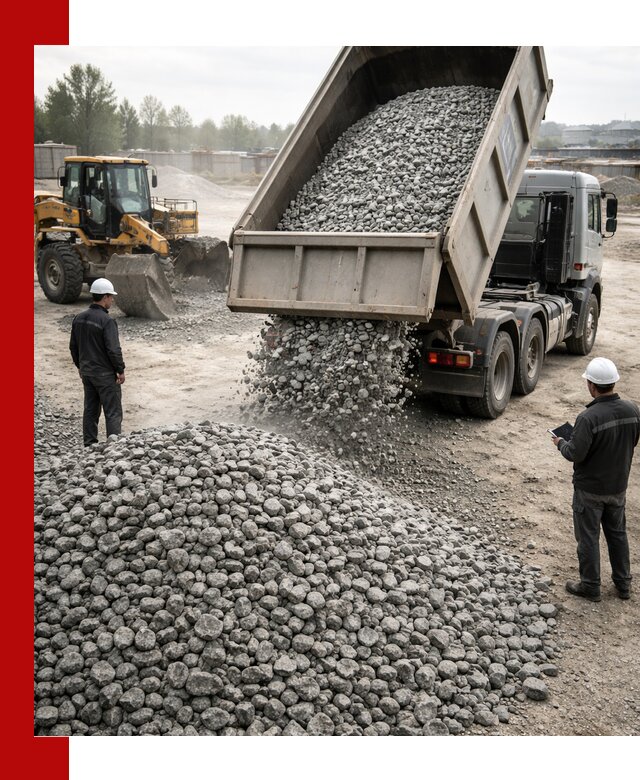 Доставка гранитного щебня фракции 20-40 в Мценске