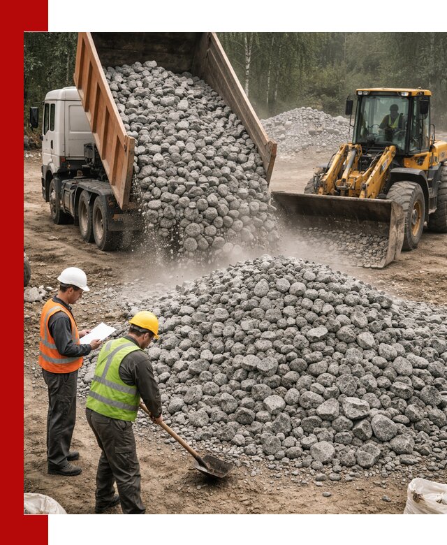 Гранитный щебень фракция 70-150 доставка в Мценске