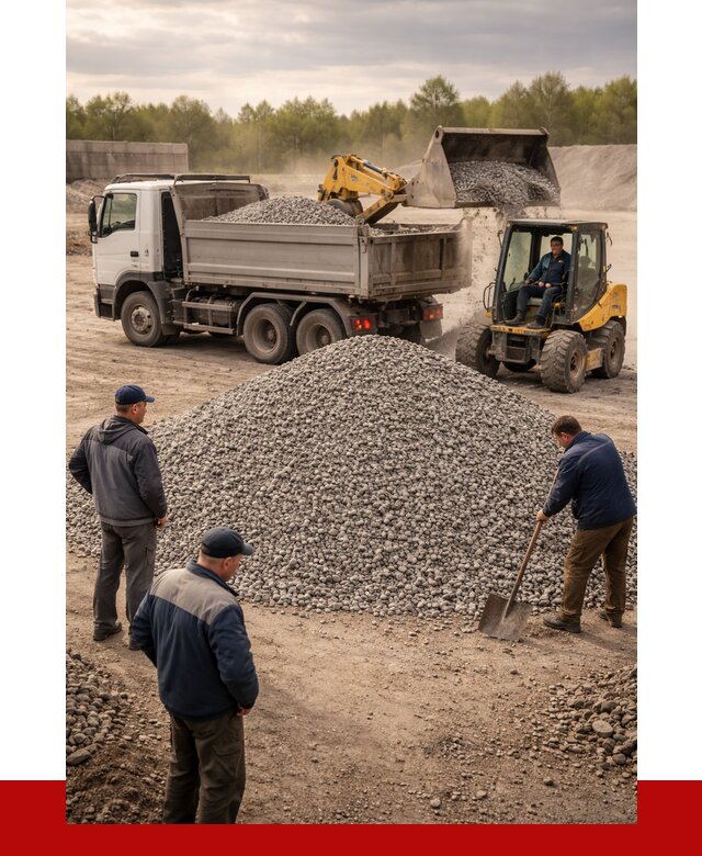 Гравийный щебень фракция 5-20 в Мценске от 2430 р. ПРОНЕРУДМцн