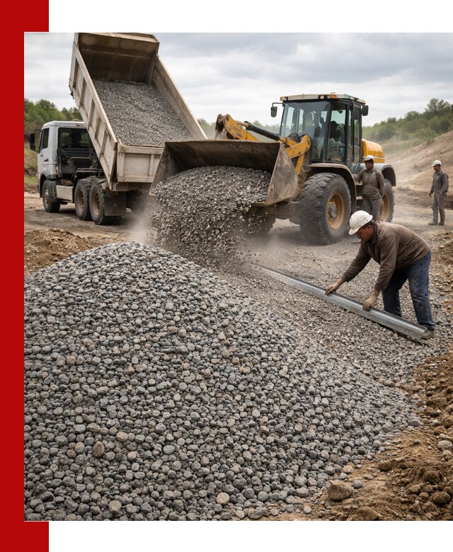 Гравийный щебень фракция 5-20 с доставкой в Мценске