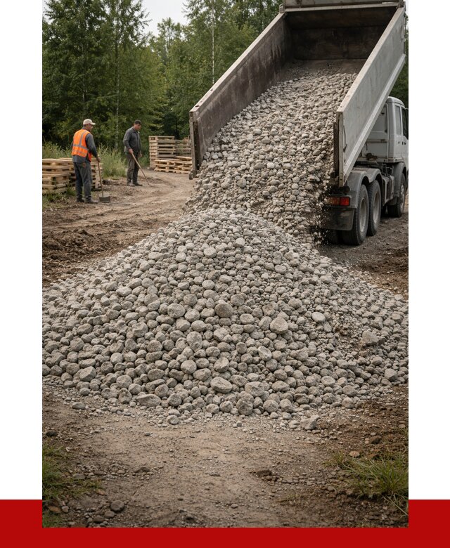 гравийный щебень фракция 70-120 в Мценске от 2481 р. ПРОНЕРУДМцн