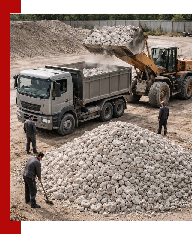 Известняковый щебень фракция 70–150 с доставкой в Мценске