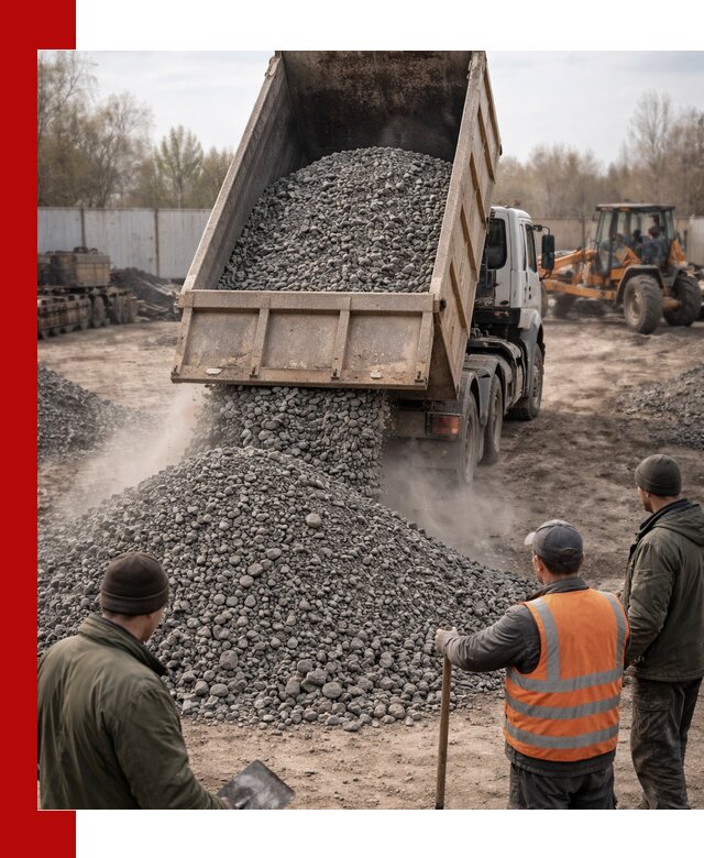 Доставка шлакового щебня в удобные сроки по выгодной цене в Мценске