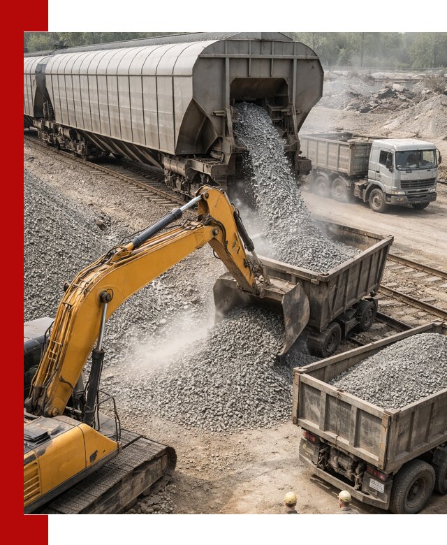 Доставка железнодорожного щебня в Мценске крупными партиями быстрого отгруза