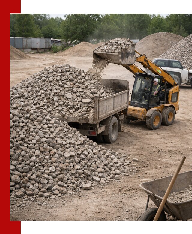 Доставка вторичного щебня в Мценске для строительных работ