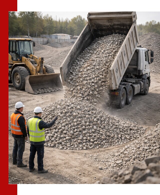 Вторичный щебень фракция 40–70 доставка в Мценске