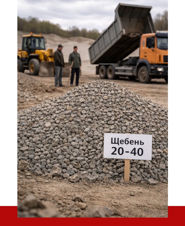 Бетонный щебень фракция 20-40 в Мценске от 2481 р. | ПРОНЕРУДМцн