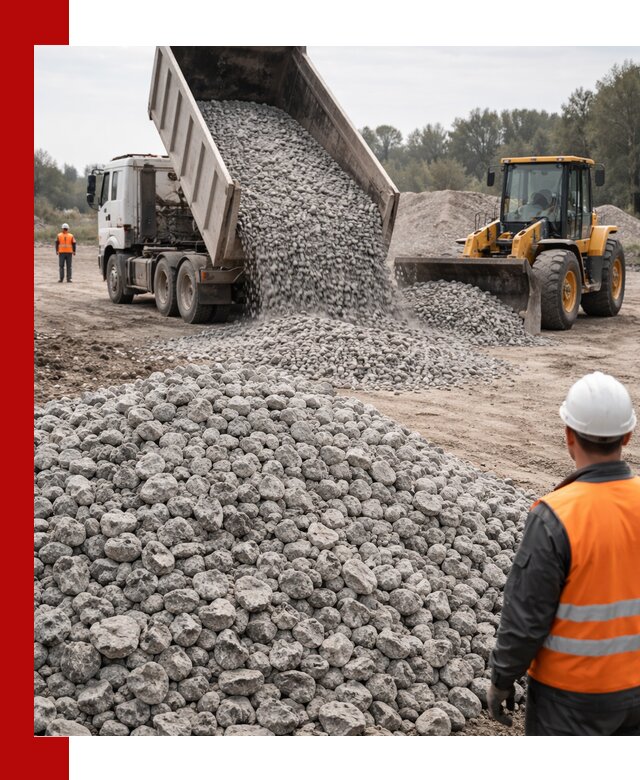 Доставка бетонного щебня фракции 20-40 в Мценске