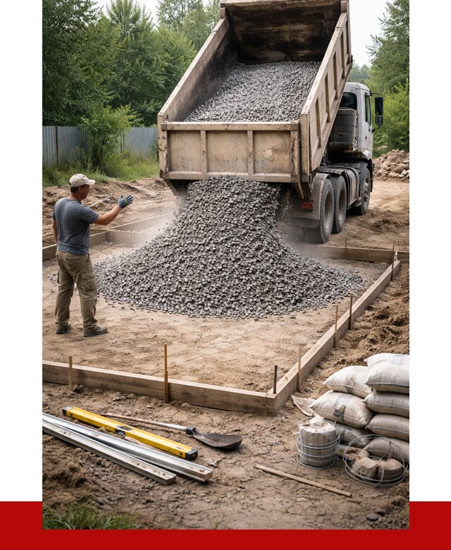 Купить щебень для фундамента в Мценске от 4557 р. | ПРОНЕРУДМцн