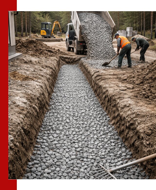 Щебень для дренажа с доставкой в Мценске высокого качества