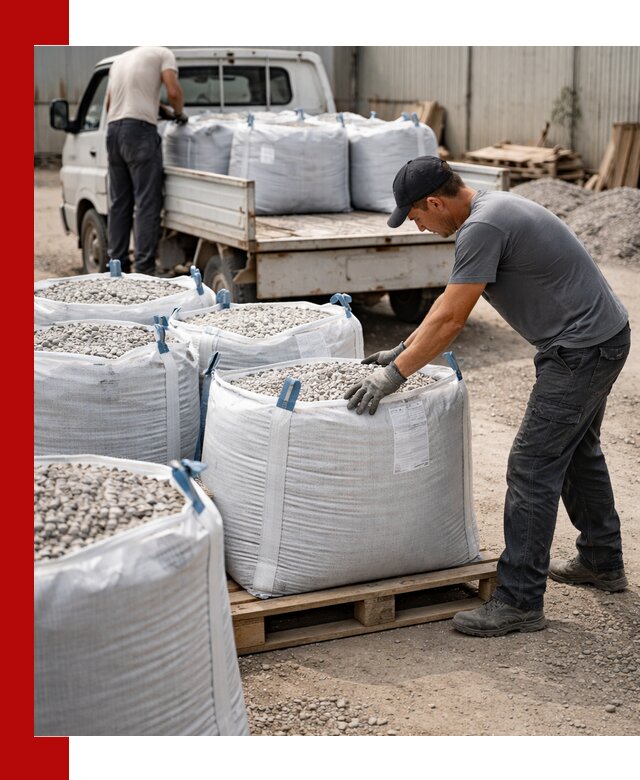 Доставка щебня в мешках по выгодным ценам в Мценске