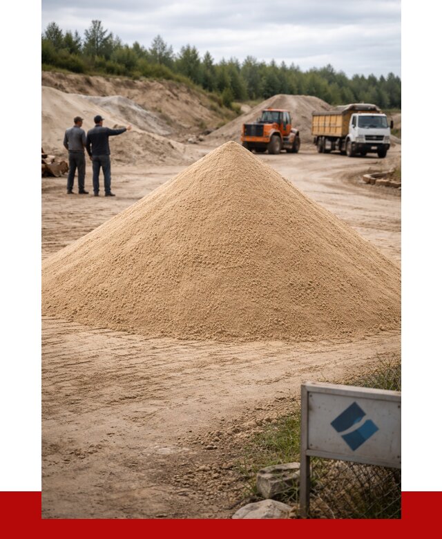 Карьерный песок навалом в Мценске от 1823 р. | ПРОНЕРУДМцн