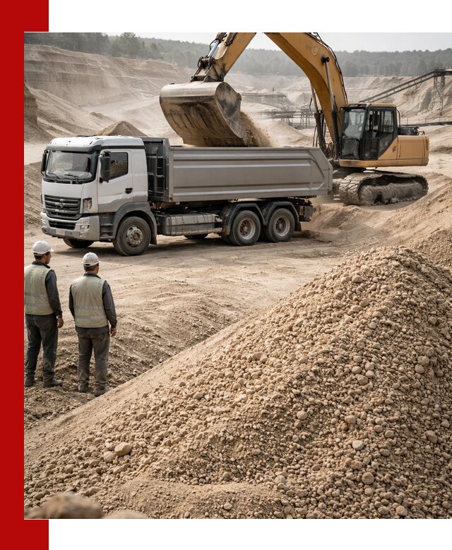 Карьерный крупнозернистый песок с доставкой в Мценске