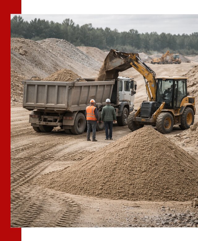 Карьерный среднезернистый песок с доставкой в Мценске