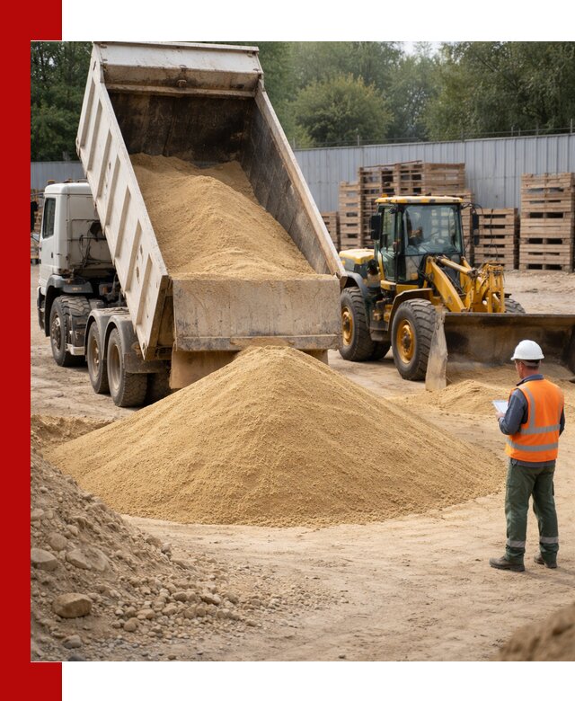 Доставка карьерного мелкозернистого песка в Мценске