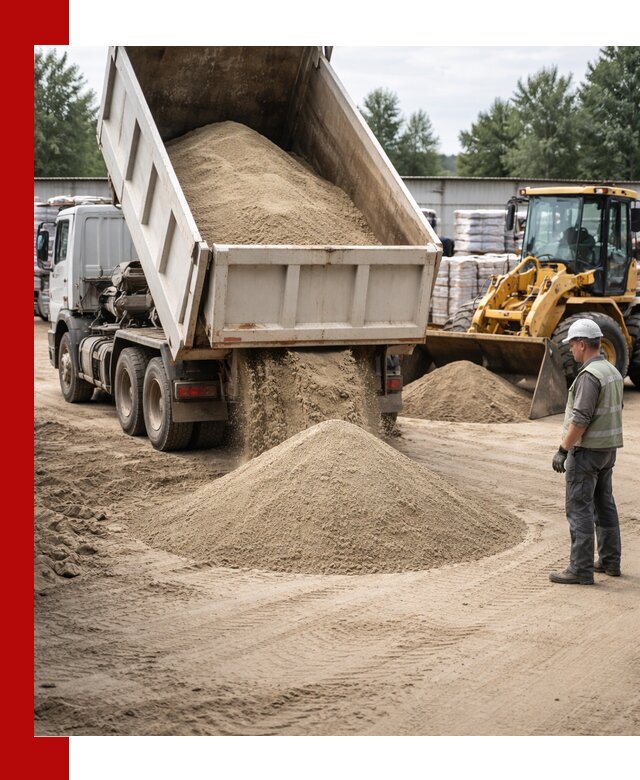 Поставка и доставка песка для бетона в Мценске