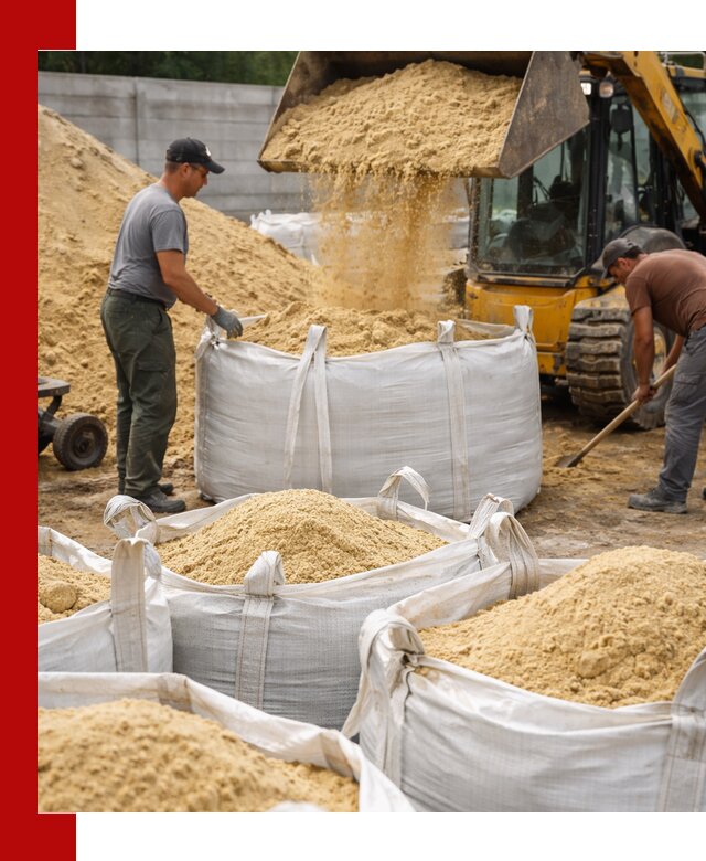 Поставка качественного песка для кладки в Мценске