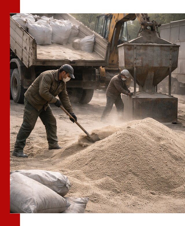 Кварцевый песок для пескоструя в Мценске — доставка и качество