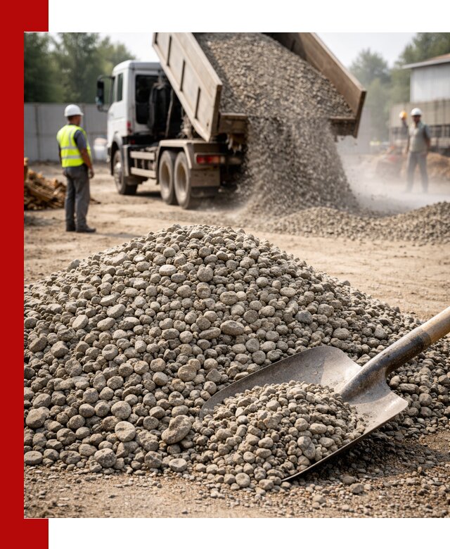 Доставка гравия фракции 20-40 в Мценске с самосвалами