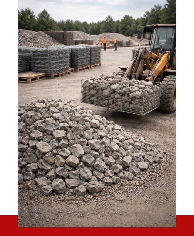 Камень для габионов фракция 70-150 в Мценске от 4253 р. | ПРОНЕРУДМцн