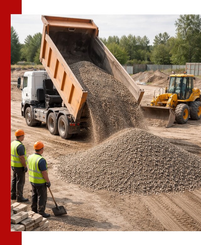 Доставка щебёночно-песчаной смеси ЩПС С7 в Мценске