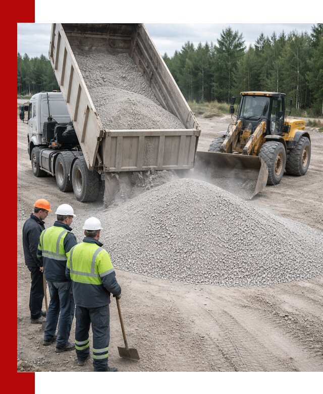 Известняковый отсев 0-5 доставка в Мценске быстро и выгодно