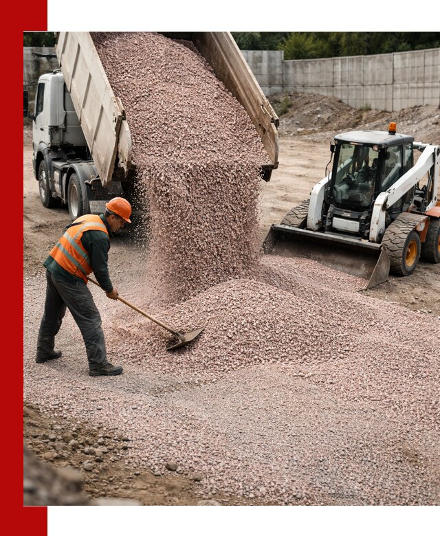 Крошка розовый гранит с доставкой в Мценске от производителя