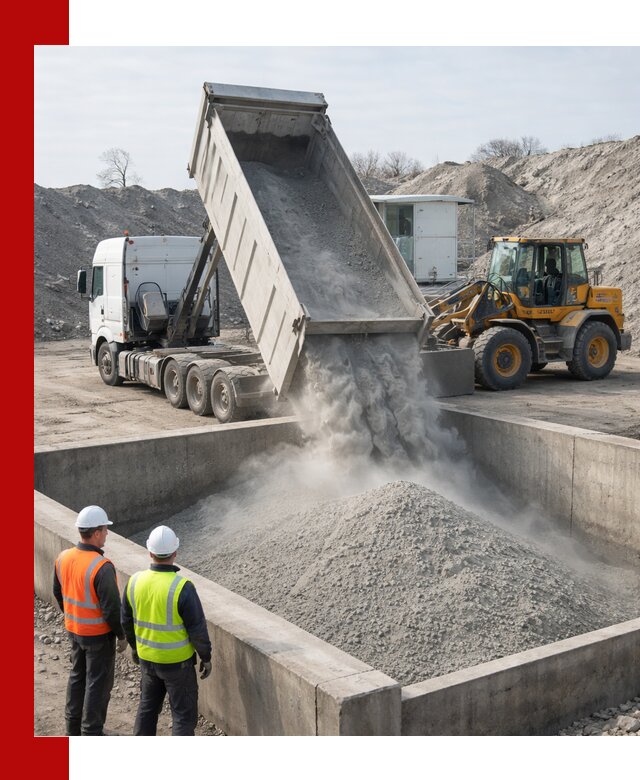 Доставка цемента навалом в Мценске крупными партиями