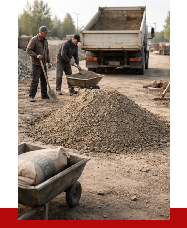 Цементно-песчаная смесь М150 в Мценске от 4760 р. | ПРОНЕРУДМцн