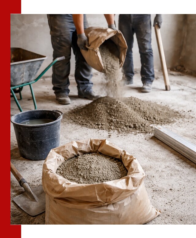 Доставка сухой смеси для стяжки в Мценске