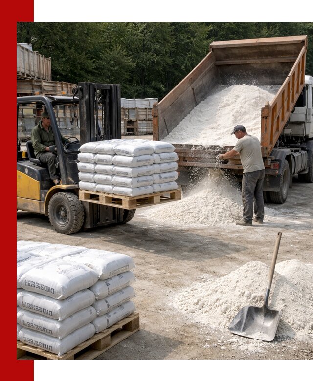 Доставка строительной извести оптом и в розницу в Мценске