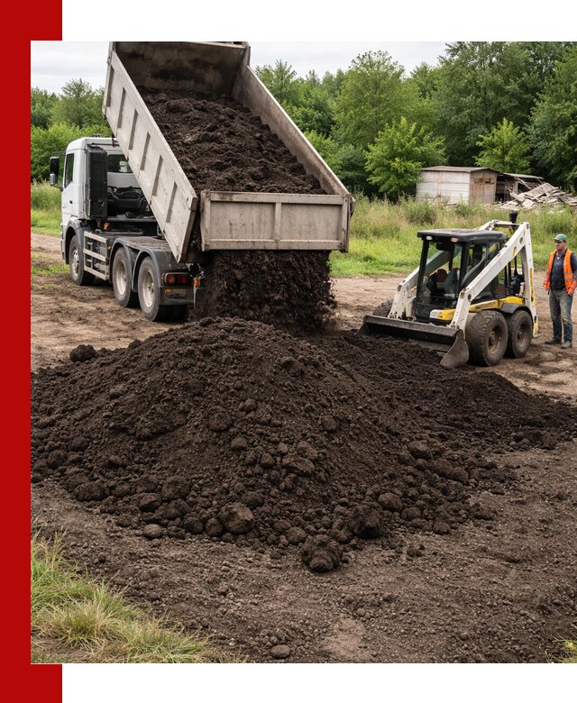 Поставка плодородной земли с доставкой самосвалом в Мценске