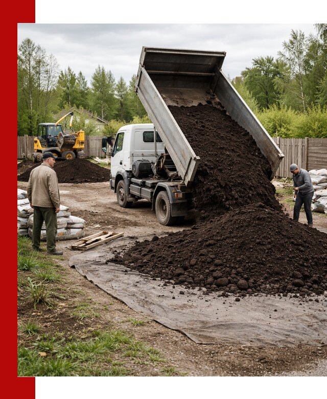 Доставка качественного почвогрунта в Мценске оптом и в розницу