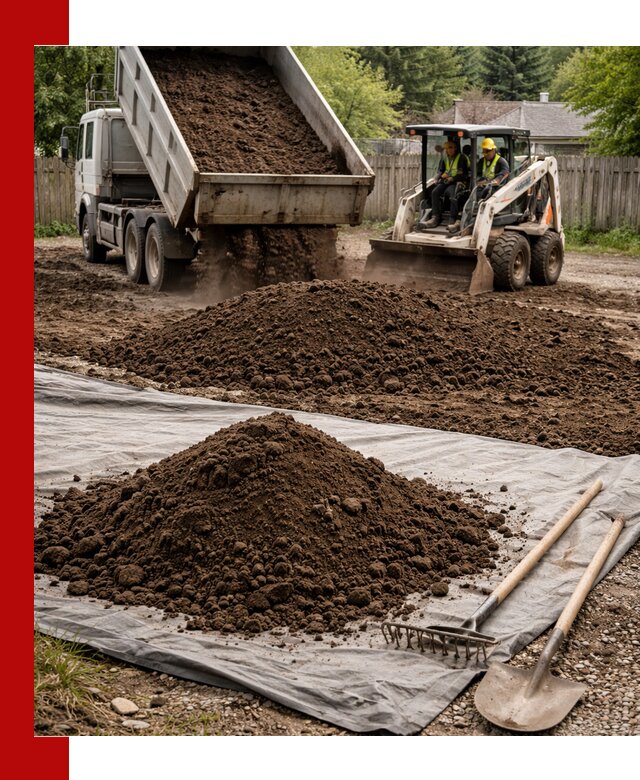 Грунт для отсыпки участка с доставкой в Мценске