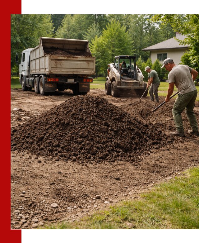 Доставка и укладка грунта для газона в Мценске