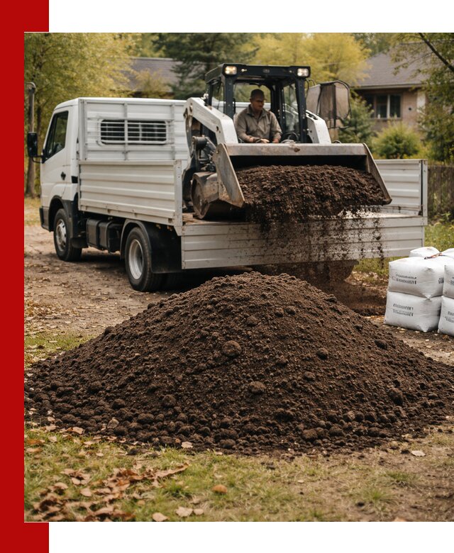 Доставка садовой земли в больших объёмах в Мценске