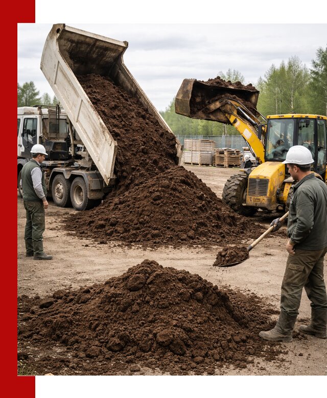 Доставка торфа оптом и в мешках в Мценске