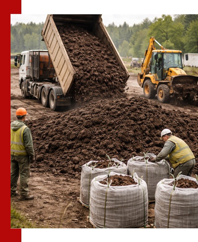 Доставка нейтрального торфа в Мценске оптом и в розницу