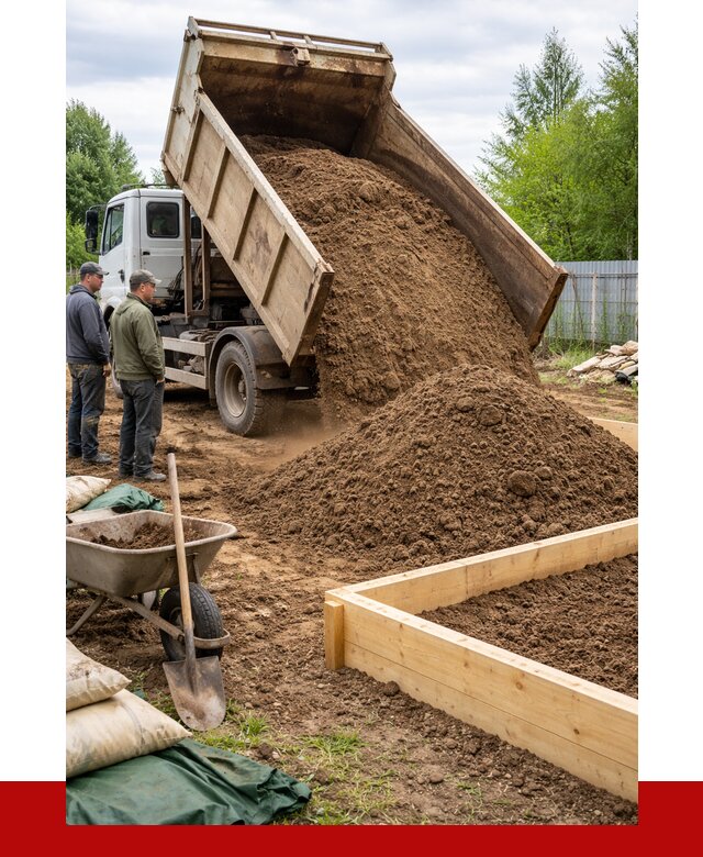 Торфо песчаная смесь в Мценске с доставкой от 1873 р. | ПРОНЕРУДМцн