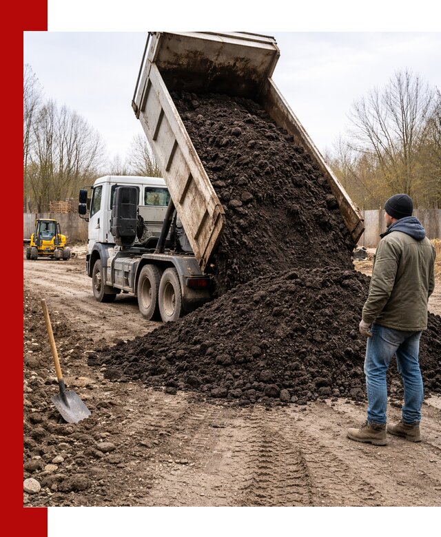 Доставка чернозема навалом в Мценске быстро и выгодно