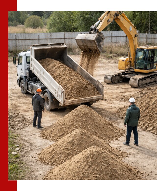 Доставка супеси вагонными и автопартиями в Мценске