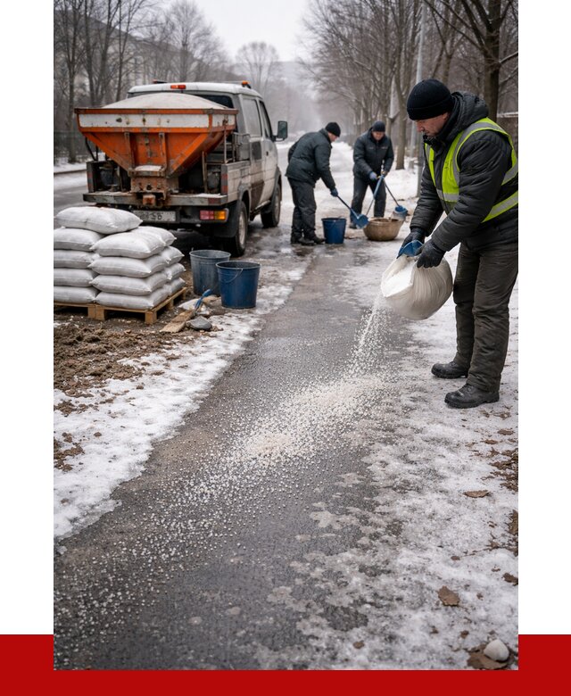 Реагент против гололеда в Мценске с доставкой от 4557 р. | ПРОНЕРУДМцн