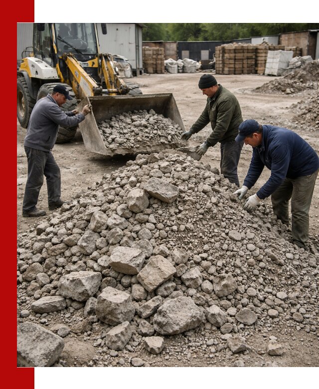 Демонтаж и вывоз бой бетона в Мценске