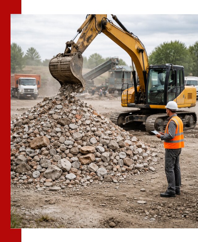 Доставка и вывоз строительного боя в Мценске