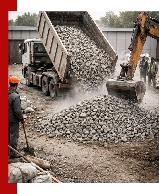 Доставка дробленого бетона в Мценске оптом и в розницу