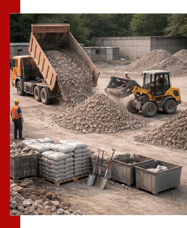 Вторичные материалы для отсыпки в Мценске — поставка и доставка