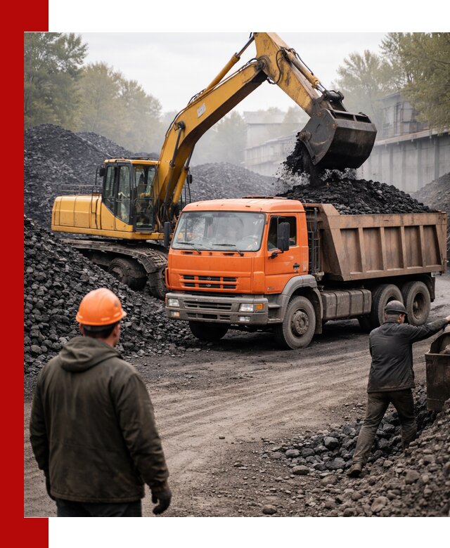 Доставка угля автотранспортом в Мценске быстро и выгодно