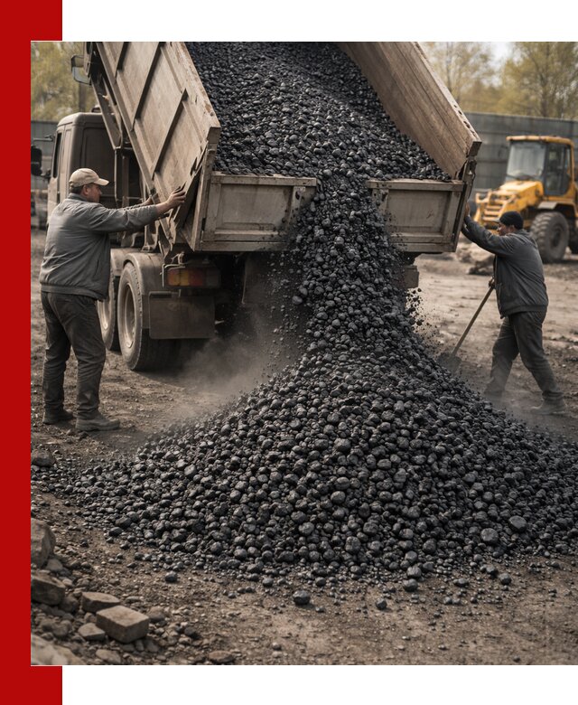 Доставка угля семечка самосвалами в Мценске